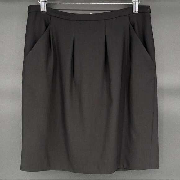 J. Crew Dresses & Skirts - J. Crew Womens Wool Career Skirt Size 4 Black Above the Knee Office Professional